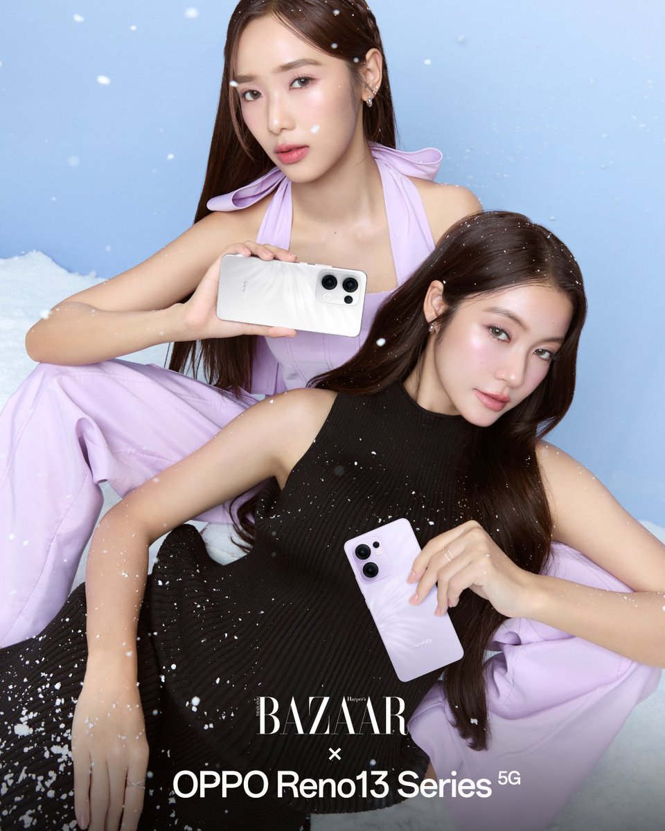 ชวนคุณสัมผัส OPPO Reno13 Series ไปพร้อมกับ"น้ำตาล ทิพนารี"และ"ฟิล์ม รชานันท์" มอบประสบการณ์ที่ราบรื่นและเหนือชั้น มาพร้อมดีไซน์สวยโดดเด่นอันเป็นเอกลักษ์ "ปีกผีเสื้อ" สุด Trendy ที่พร้อมพาคุณโบยบินสู่อิสระ กับ Harper's BAZAAR Thailand ✨
#Reno13SeriesTH 
#OPPOAIPhone
#ผีเสื้อคู่ใจ