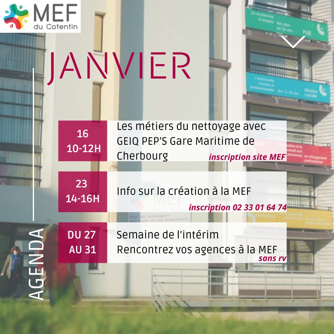 mefducotentin's tweet photo. Voici les évènements pour le mois de janvier https://t.co/Uh0S0xeEyy