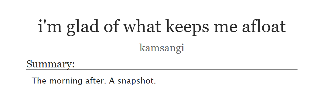⋆ i'm glad of what keeps me afloat
⋆ chnlx, explicit, 1.2k
⋆ tw/cw for consensual parent/child incest
⋆ additional warnings in tags and notes

written for folgers fest 2024 ☕

🔗ao3.org/works/62014165