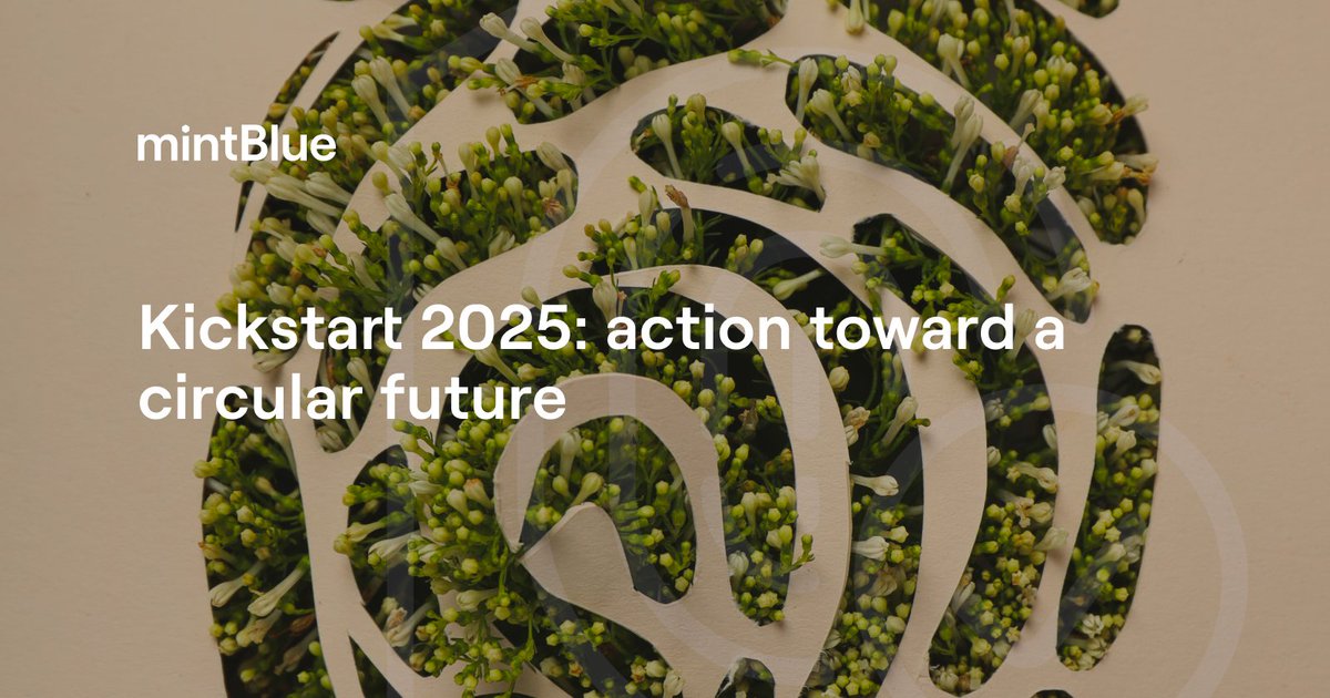 mintBlue_com's tweet image. 2025 is the year for action! 🌿
DPPs empower a circular economy with transparency, informed choices, &amp;amp; sustainability. Let’s shape a better future together! 🌍
#CircularEconomy #DPPs #Sustainability