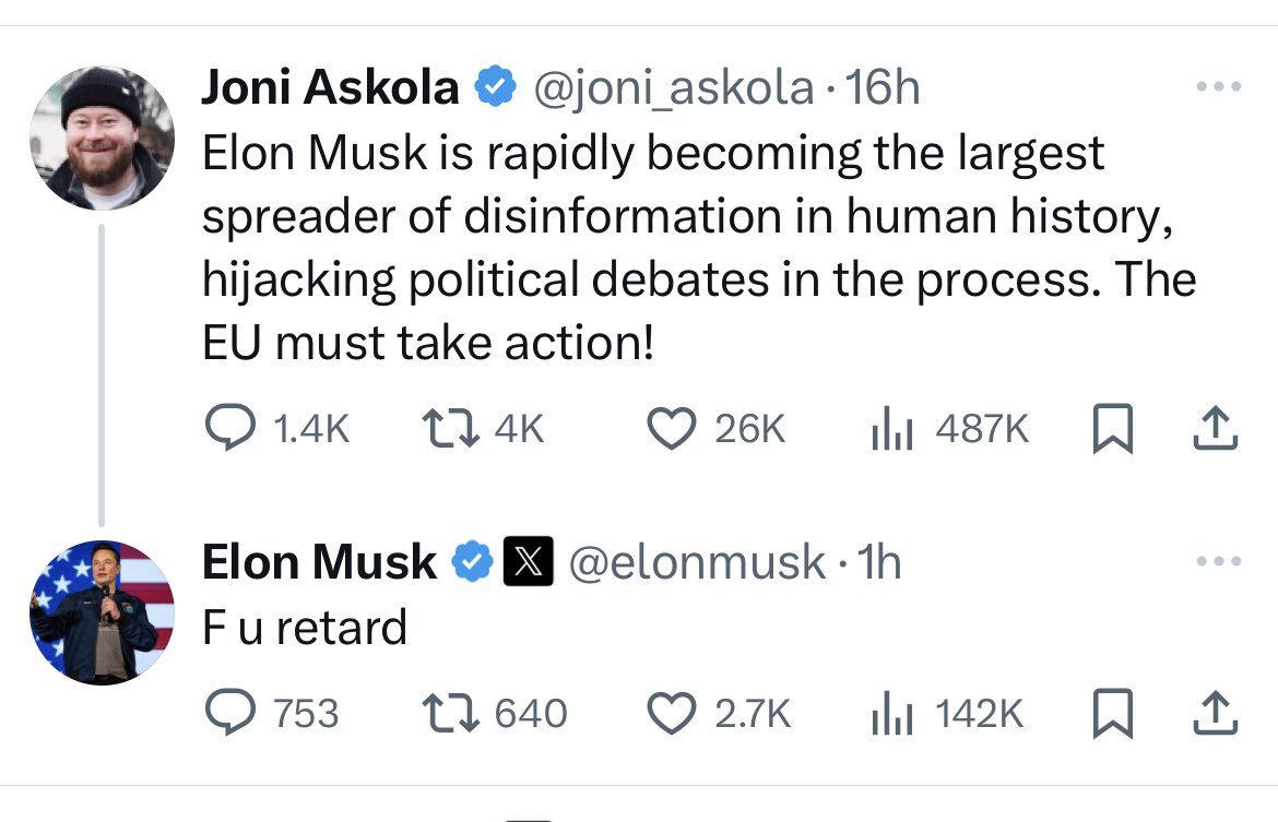 This is who runs this site.

Incidentally, he has also suggested this morning that the US should “liberate” the UK.