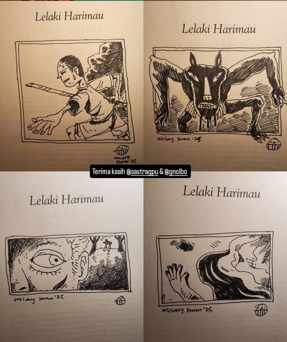 Beberapa corat-coret untuk buku Lelaki Harimau