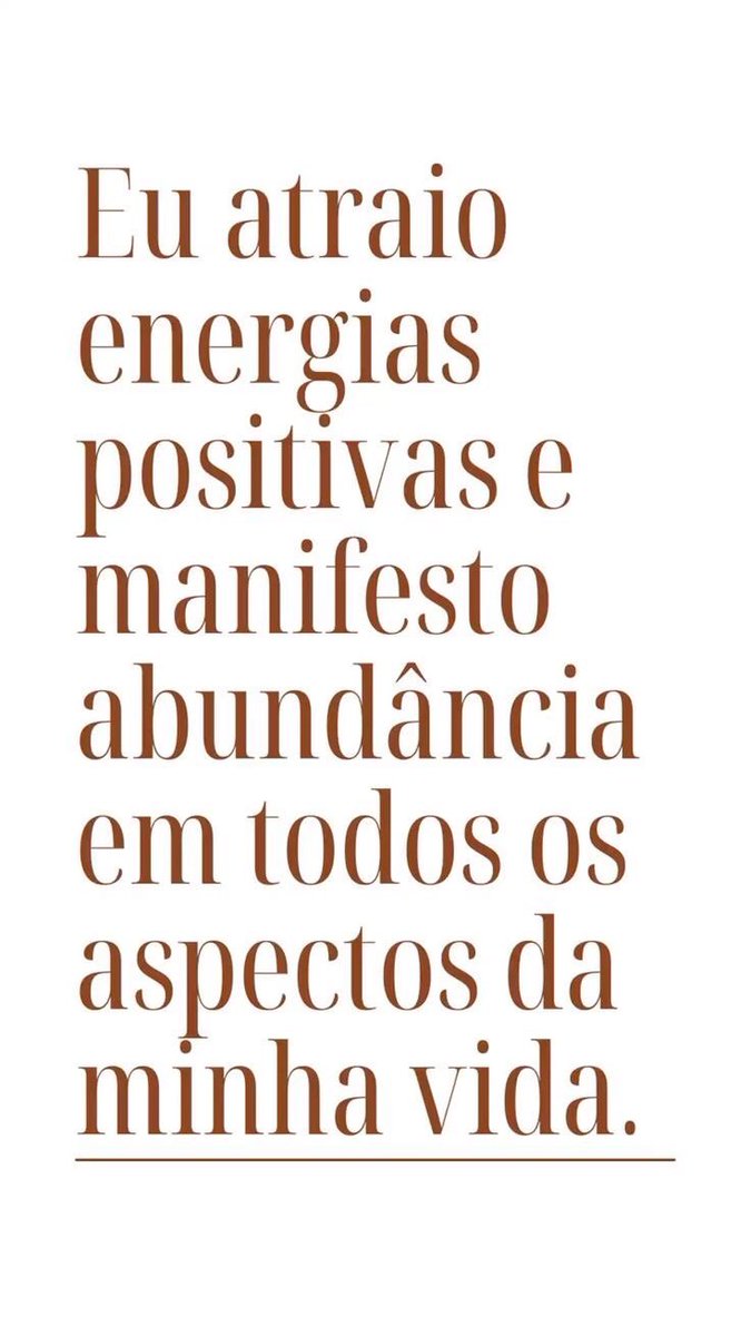 — Afirmação do dia ✨🤞🏾