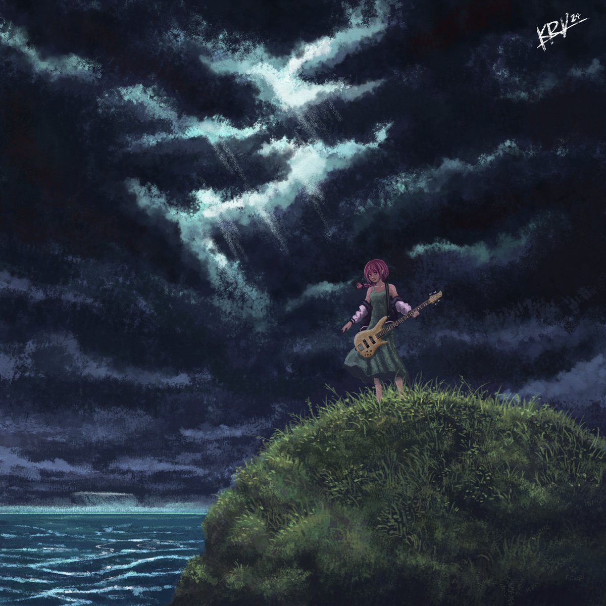 kevrayval's tweet image. Kikuri Hiroi from Bocchi the Rock.
