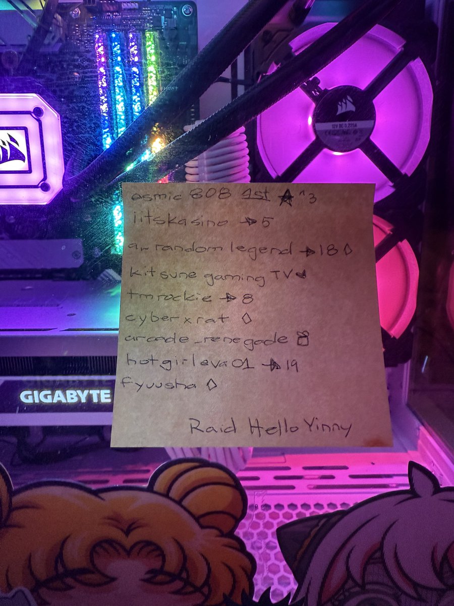 Thank you for welcoming me back on my first stream of the new year! One of my stream resolutions is to post my post-it notes again! 

✨✨
<a href="/iitskasino/">Sammy</a>
a_randomlegend
tmrockie
<a href="/hotgirleva01/">hot girl posting</a> 

Sent 💜
<a href="/helloyinny/">yinny | Content creator</a> ~