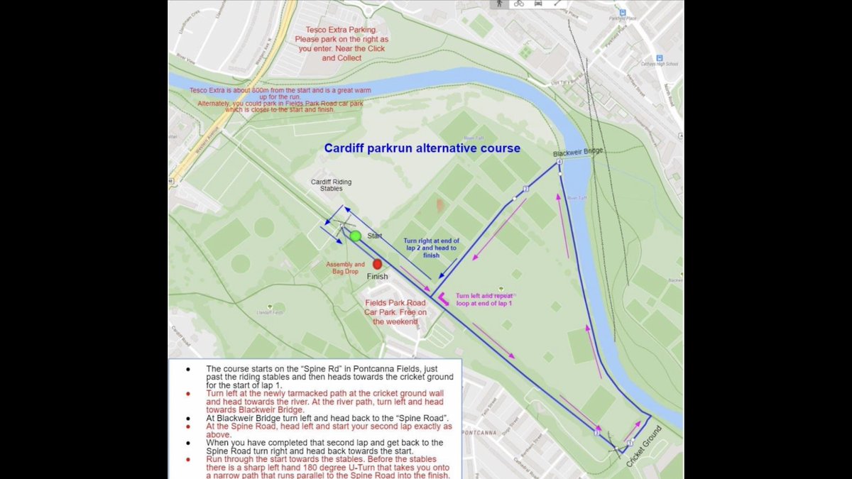 Another reminder that we are on our alternative course in Pontcanna Fields for parkrunday 11th January

Please help us spread the word