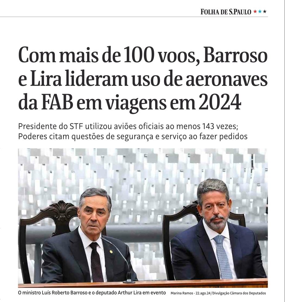 Aeeeee Brasil...! Mas não é "possivi".
Matéria publicada hoje (06/01/2025)