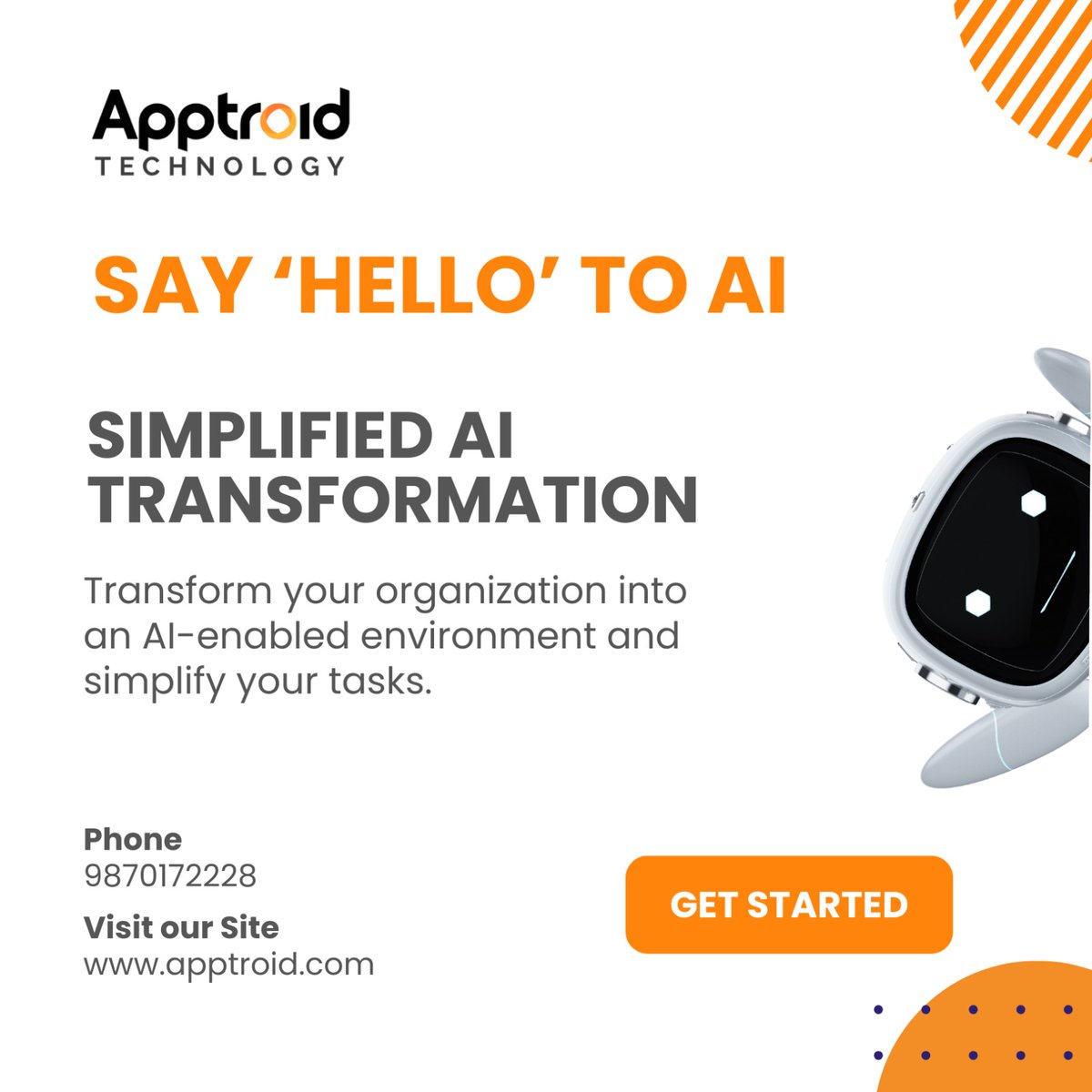 ApptroidTech's tweet photo. Is your business ready for the future?
With Apptroid Technology, you can:
✅ Automate processes
✅ Gain insights
✅ Boost productivity
✅ Personalize experiences
Harness AI innovation today!
Visit: https://t.co/0siRaVSzyk
#AIForBusiness #BusinessAutomation #InnovationWithApptroid https://t.co/lVyTUANQV8