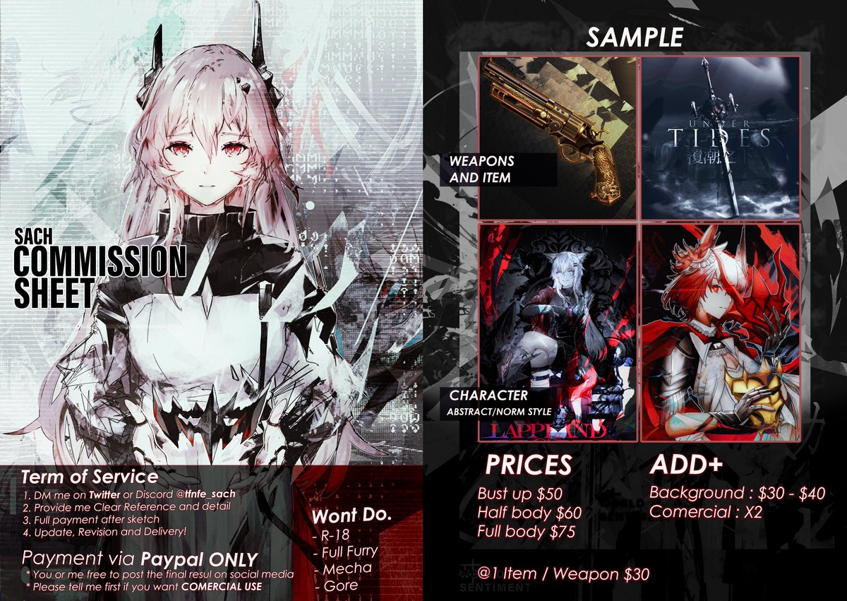 tfnfe_sach's tweet image. Hello!! Sach Here! 
Happy New Year 2025!✨^^)/     
I&apos;m open comms with some new prices and samples for 2025!

Have more question?  you can DM me here or discord if you&apos;re interested!        

RTs/RX&apos;s will be highly appreciated ^∀^)/ !📷Thankyou!!   
#Commission #opencommission