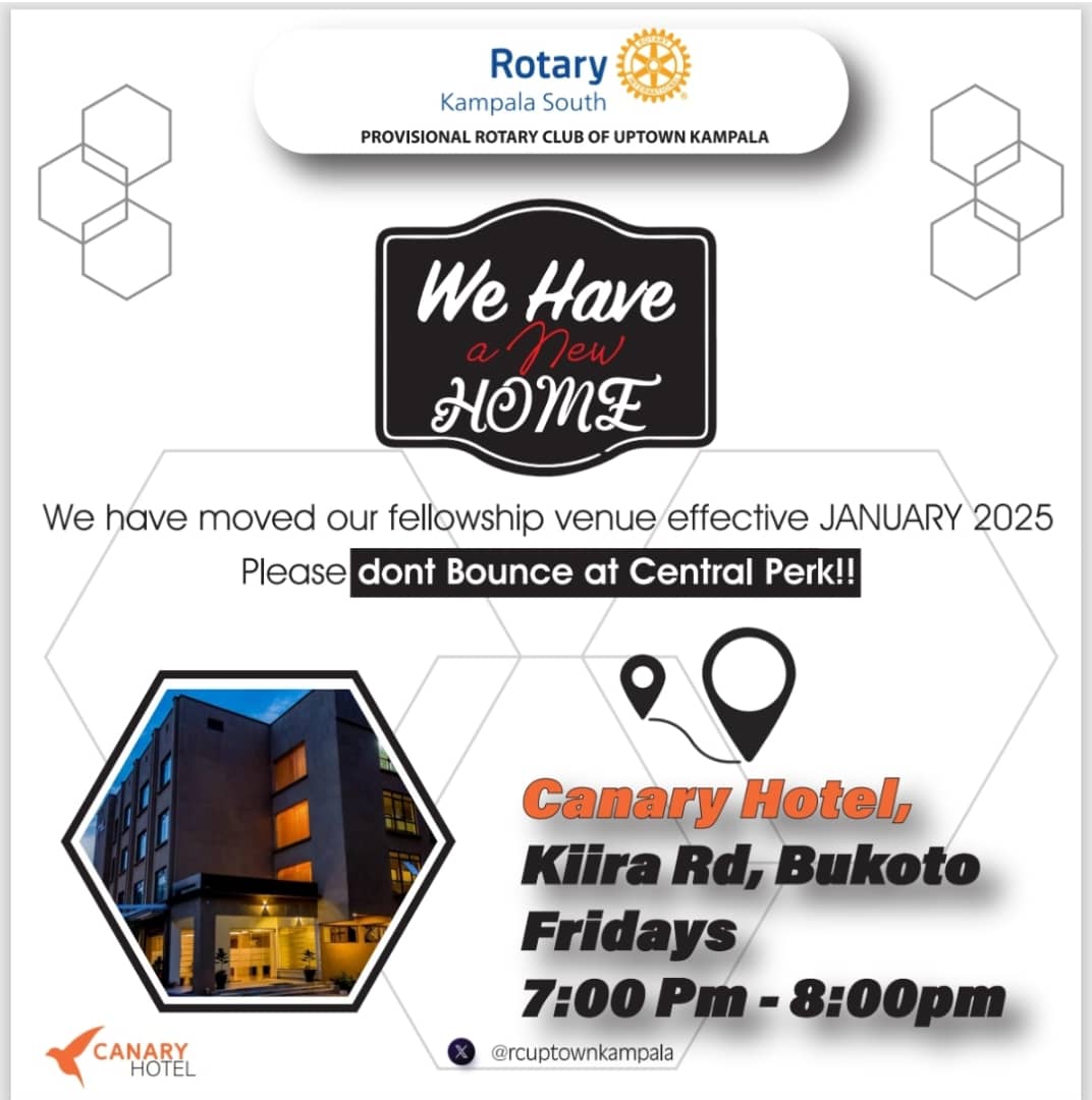💫RC Uptown Kampala✌ (@rcuptownkampala) on Twitter photo Change of Venue
Happy New Year!
We are excited to inform you that our fellowship meetings will now be held at <a href="/HotelCanary/">Canary Hotel & The Nest Restaurant</a>, starting from 10.01.25.
We look forward to continuing our gatherings in this new, welcoming location.
New Venue: Canary Hotel
Old Kira Road,Kampala Change of Venue
Happy New Year!
We are excited to inform you that our fellowship meetings will now be held at <a href="/HotelCanary/">Canary Hotel & The Nest Restaurant</a>, starting from 10.01.25.
We look forward to continuing our gatherings in this new, welcoming location.
New Venue: Canary Hotel
Old Kira Road,Kampala