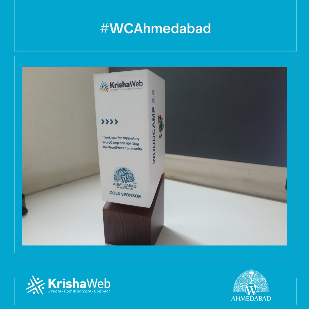 KrishaWeb's tweet image. Thank you, #WordCampAhmedabad, for an amazing experience!  We at KrishaWeb are grateful for the chance to connect, learn, and share with the amazing WordPress community. Looking forward to more growth and collaboration! 

 #KrishaWeb #WCAhmedabad #WordPress #Gratitude