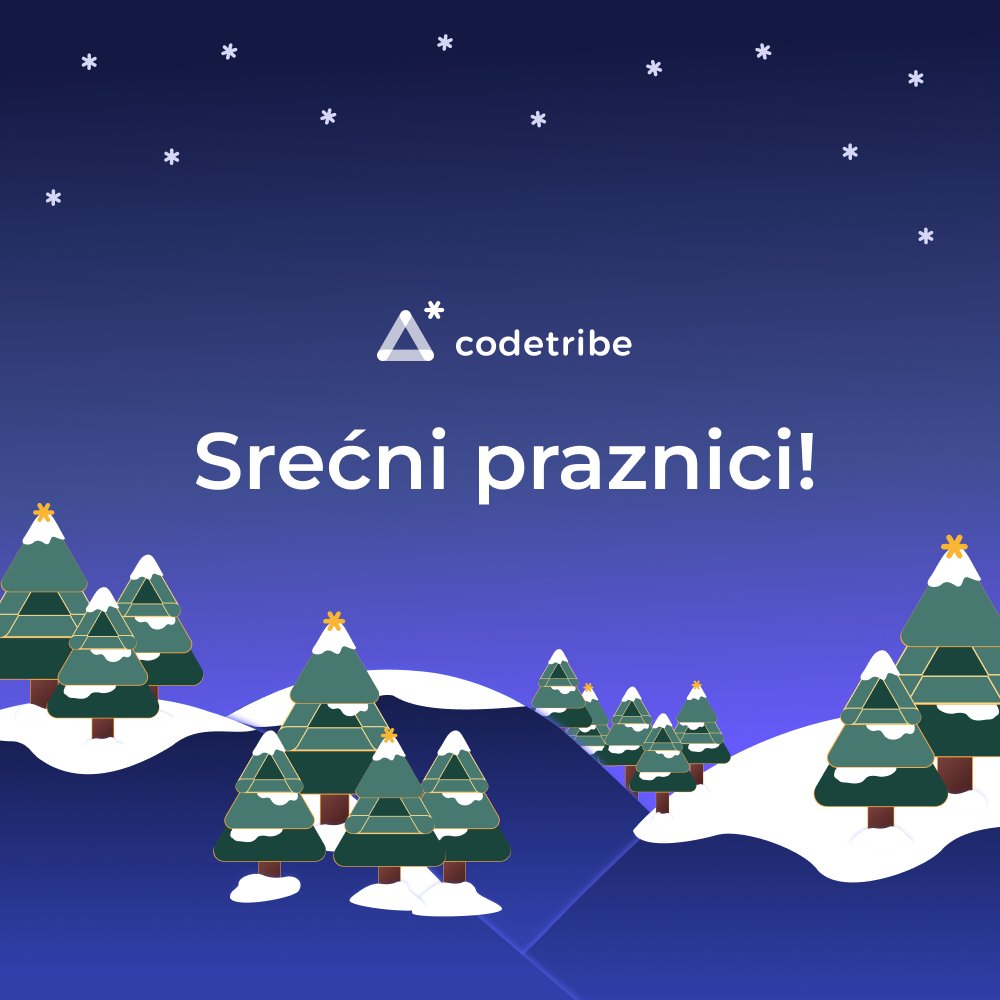 Ready to unwrap the New Year? 🎁

May it be wrapped in love, sprinkled with joy, and topped with endless possibilities!

Srećne novogodišnje i božićne praznike želi vam #Codetribe! 🎉