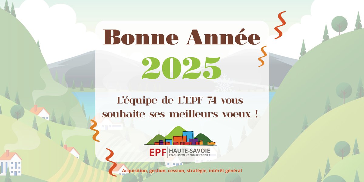 epfl74's tweet image. 🌟 𝗕𝗼𝗻𝗻𝗲 𝗮𝗻𝗻é𝗲 𝟮𝟬𝟮𝟱 !🎉

🎉 𝟮𝟬 𝗮𝗻𝘀 d’action au service des collectivités de Haute-Savoie. 

✨ Merci pour votre confiance et votre engagement. Ensemble, continuons de relever les défis de demain.

#EPF74 #Territoire #Collectivités