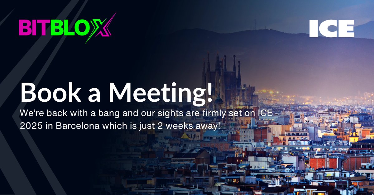 We’re back with a bang and our sights are firmly set on #ICE2025 in Barcelona which is just 2 weeks away! 💥

We’ll be showcasing our cutting-edge, #CryptoPredictionGames, including player favourites! Book a meeting: contact@bitbloxgames.com 

#iGamingInnovation #Bitblox