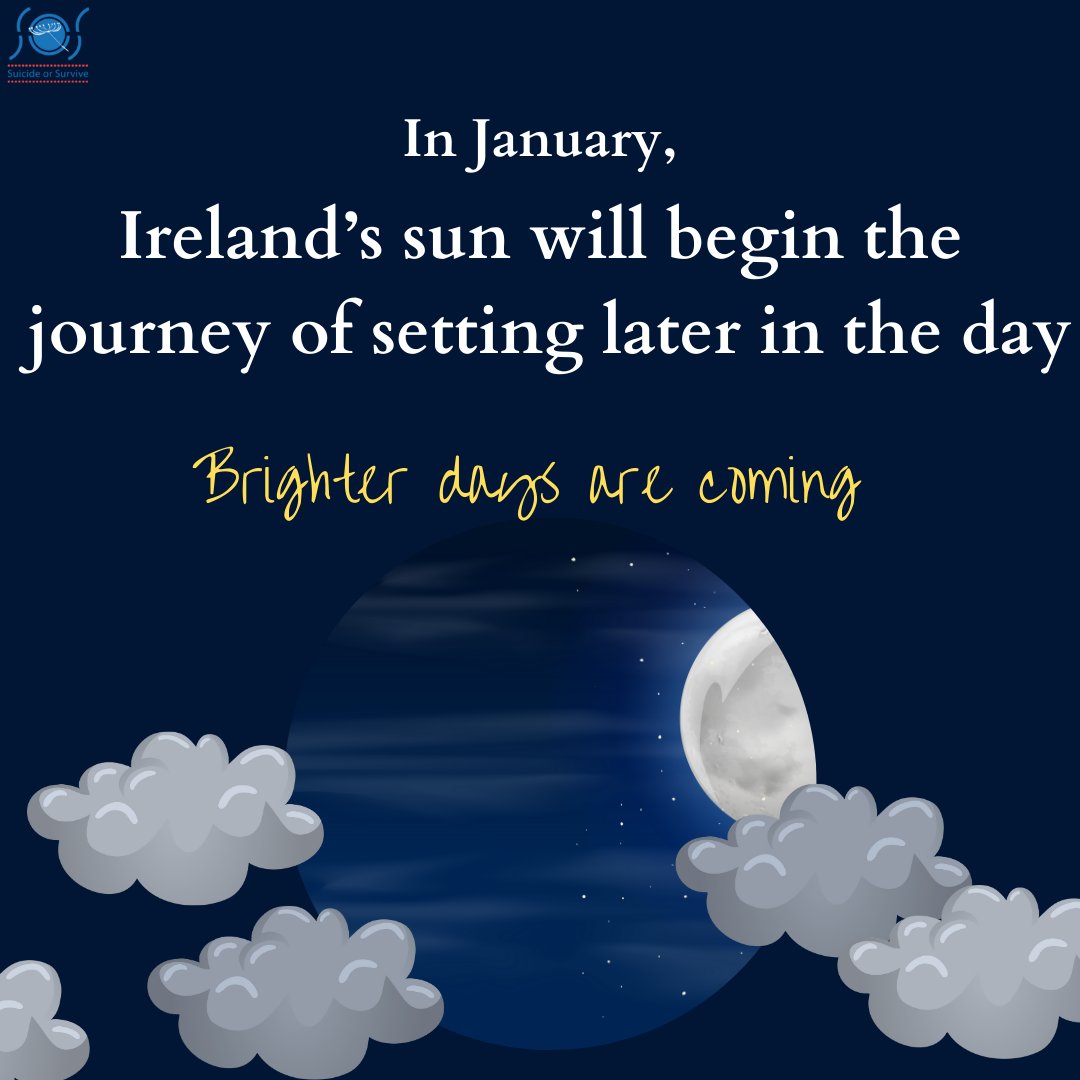 While the holidays are wrapping up, remember there are brighter days ahead! 

Each day, the world will get lighter, little by little. 

#BrighterDaysAreComing