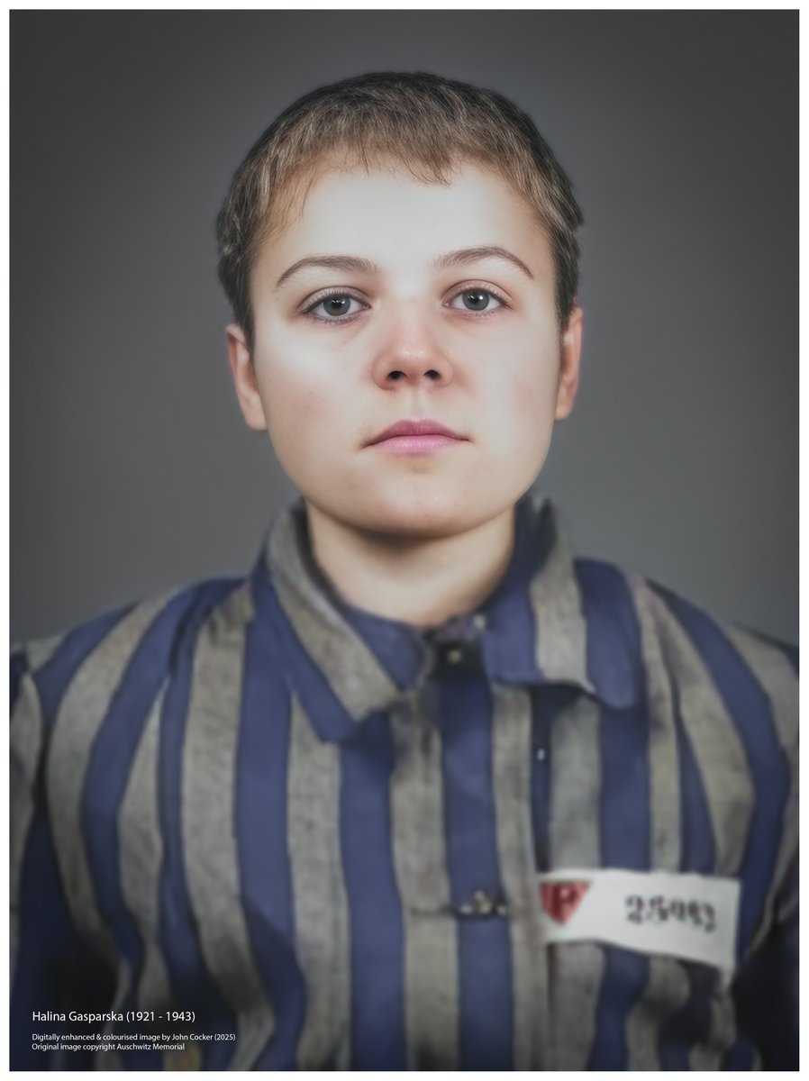 On this day in 1943, a 21 year old Polish woman perished in Auschwitz after being incarcerated for 40 days. Before being imprisoned she was an accountant. Her name was Halina Gasparska

Please support <a href="/AuschwitzMuseum/">Auschwitz Memorial</a>