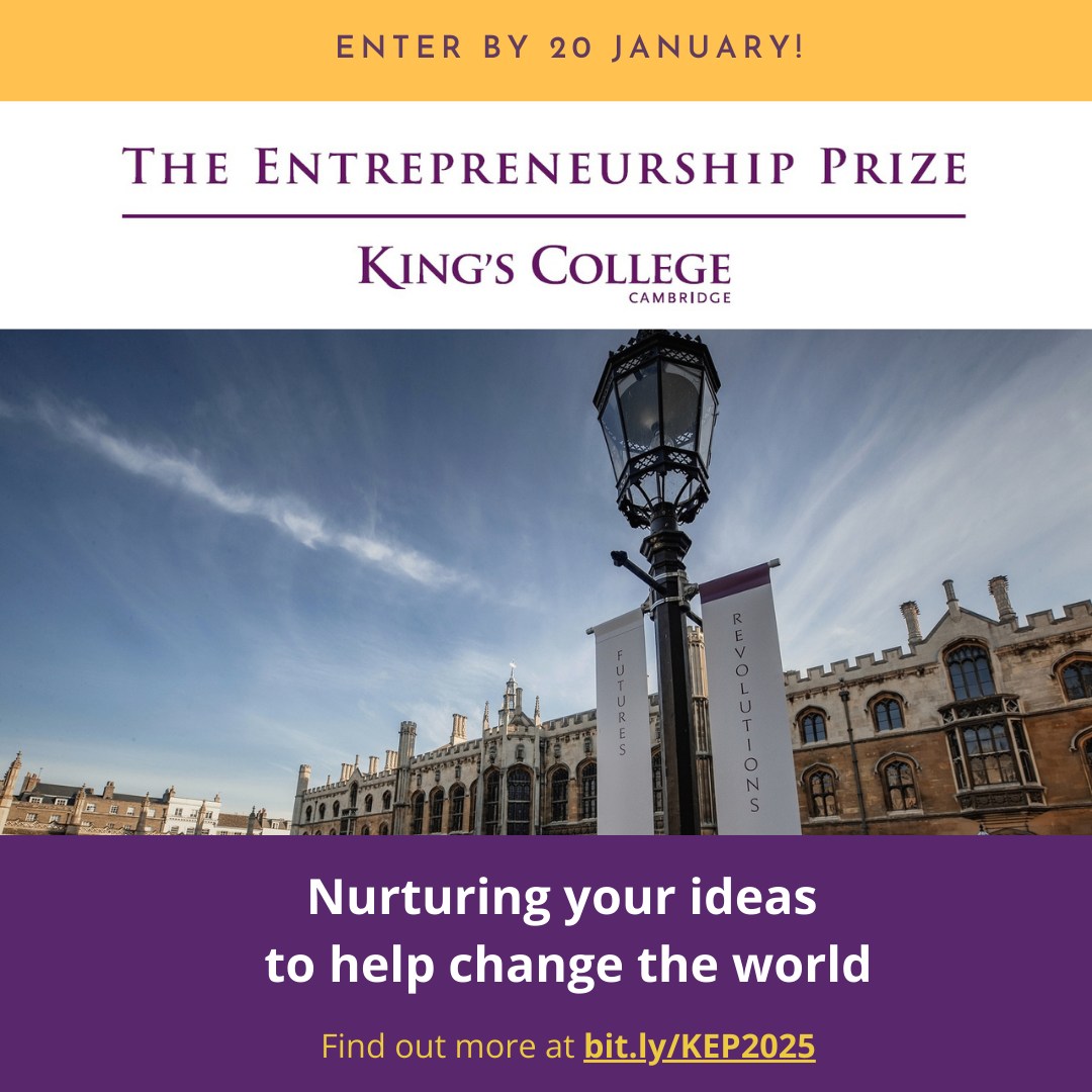 🏆Don't miss your chance to apply for the King’s Entrepreneurship Prize (KEP)! Find more information and enter the competition at bit.ly/KEP2025
📆Deadline for submissions is 20 January 2025.
#Entrepreneurship #InnovativeIdeas #SocialImpact #KingsEntrepreneurshipPrize