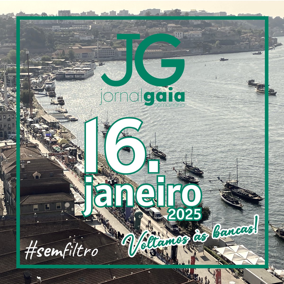 Estamos de volta renovados e revigorados, levando até si tudo o que quer saber, com independência, rigor e sem filtro!
Dia 16 a nossa edição em papel está de volta às bancas, semanalmente, à quinta-feira.
Obrigado por terem estado sempre connosco!