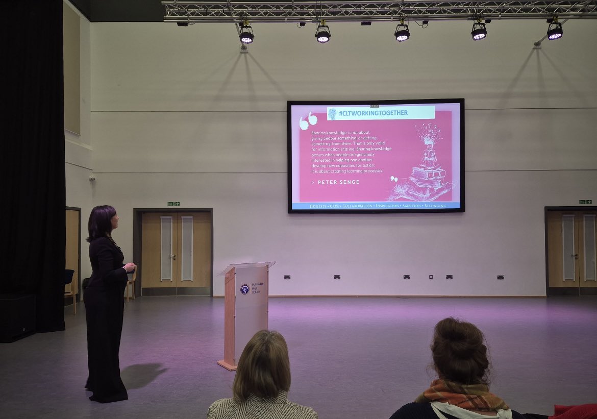 ChilternLT's tweet photo. Fantastic start to the second annual CLT Professional Development Day! 

Our schools are welcoming over 1000 staff to over 70 subject knowledge workshops! Now time to enjoy a fantastic talk from @PepsMccrea 👏

#CLTWORKINGTOGETHER https://t.co/JXZFQj2iu3