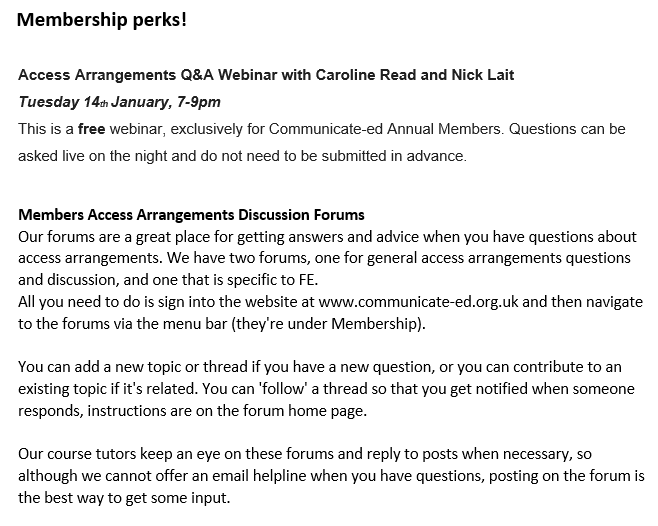 Our Membership scheme is just £15 per year and we offer a range of free and discounted webinars, videos and advice and guidance.
More information can be found here: communicate-ed.org.uk/communicate-ed…