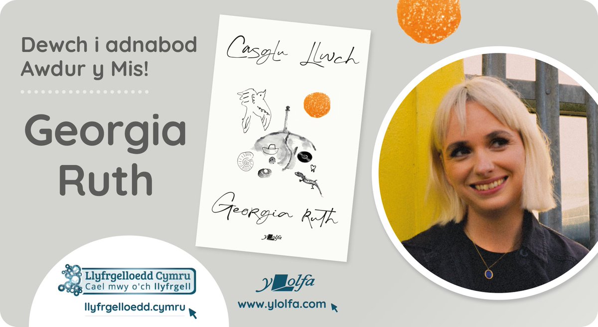 LlyfrgellCymru (@llyfrgellcymru) on Twitter photo Ein Hawdur y Mis yw Georgia Ruth!
Cawn gipolwg ar ei bywyd yn Casglu Llwch, ei chyfrol gyntaf yn y Gymraeg, wrth iddi rannu atgofion a chanfyddiadau, a cheisio gwneud synnwyr oโr byd aโi bethau.
Diolch Georgia am ateb cwestiynau Llyfrgelloedd Cymru ๐llyfrgelloedd.cymru/aotm/georgia-rโฆ Ein Hawdur y Mis yw Georgia Ruth!
Cawn gipolwg ar ei bywyd yn Casglu Llwch, ei chyfrol gyntaf yn y Gymraeg, wrth iddi rannu atgofion a chanfyddiadau, a cheisio gwneud synnwyr oโr byd aโi bethau.
Diolch Georgia am ateb cwestiynau Llyfrgelloedd Cymru ๐llyfrgelloedd.cymru/aotm/georgia-rโฆ