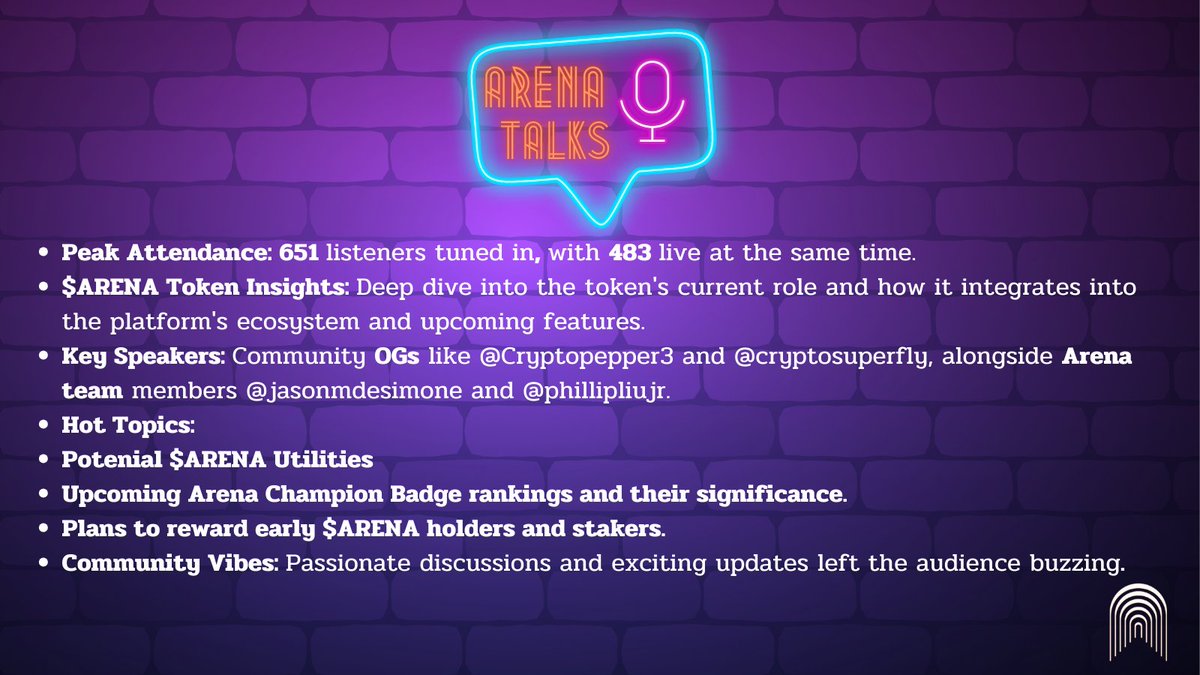 ArenaTalks🎙️ tweet media