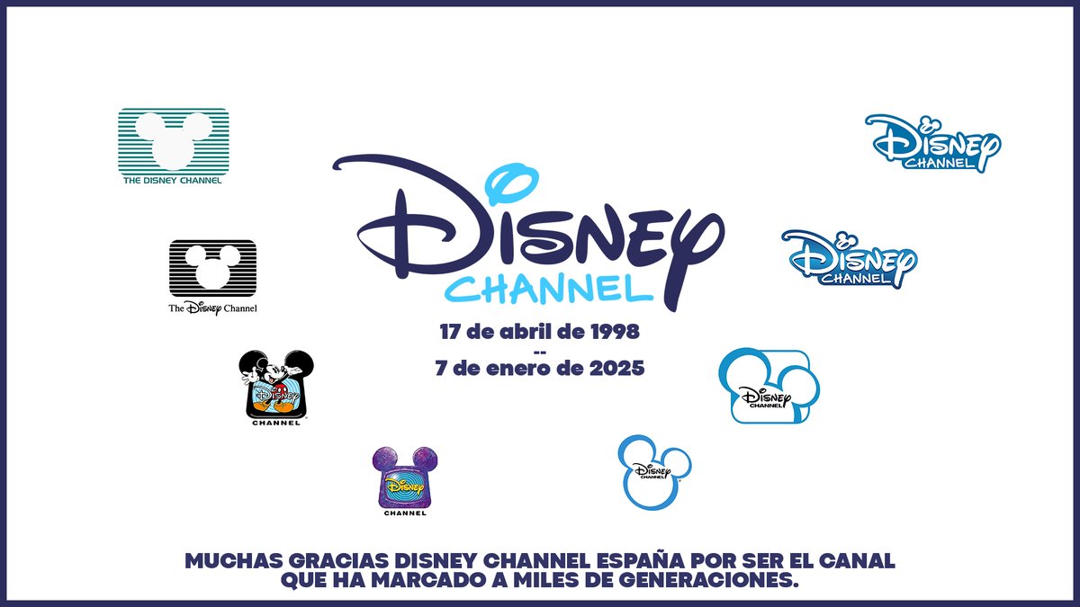 ¡¡MUCHAS GRACIAS!! Hoy se cierra un ciclo, el canal que ha marcado a millones de generaciones, Disney Channel España cierra sus puertas tras 27 años en antena 🥹📺

Hoy no te pierdas su programación especial con películas y series míticas y a las 00:00h su cierre 😭