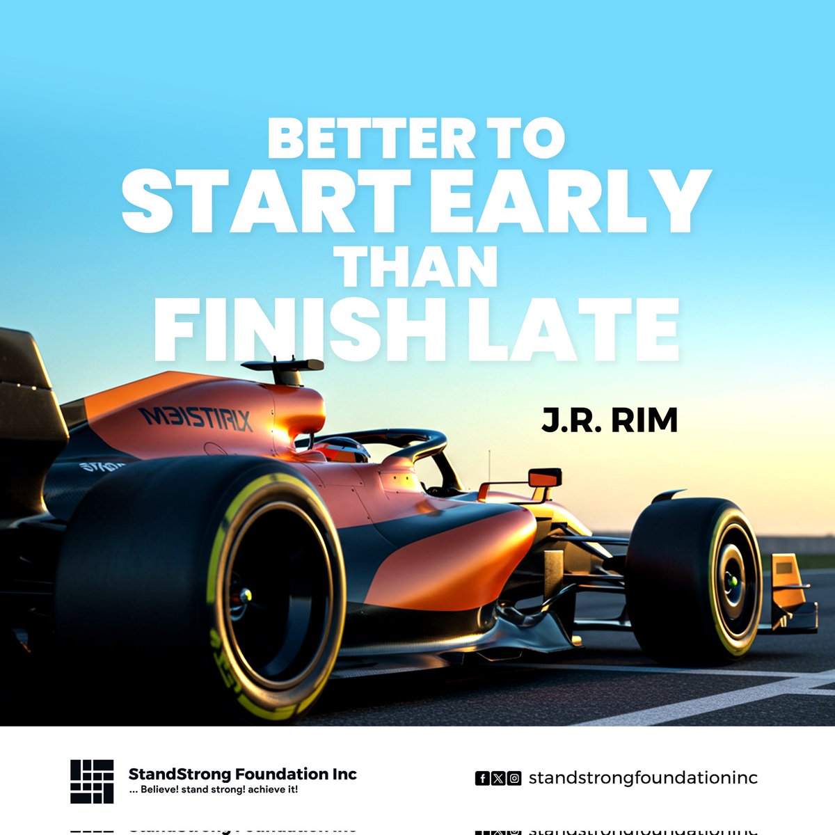 StandStronglnc's tweet photo. The breaks are over, it's work time.

Don't wait another day, get moving.

See you at the top.

#mondaymotivation #standstrong #moving #startnow #earlystart #win 

@juju_09216 https://t.co/IRgyhbblml