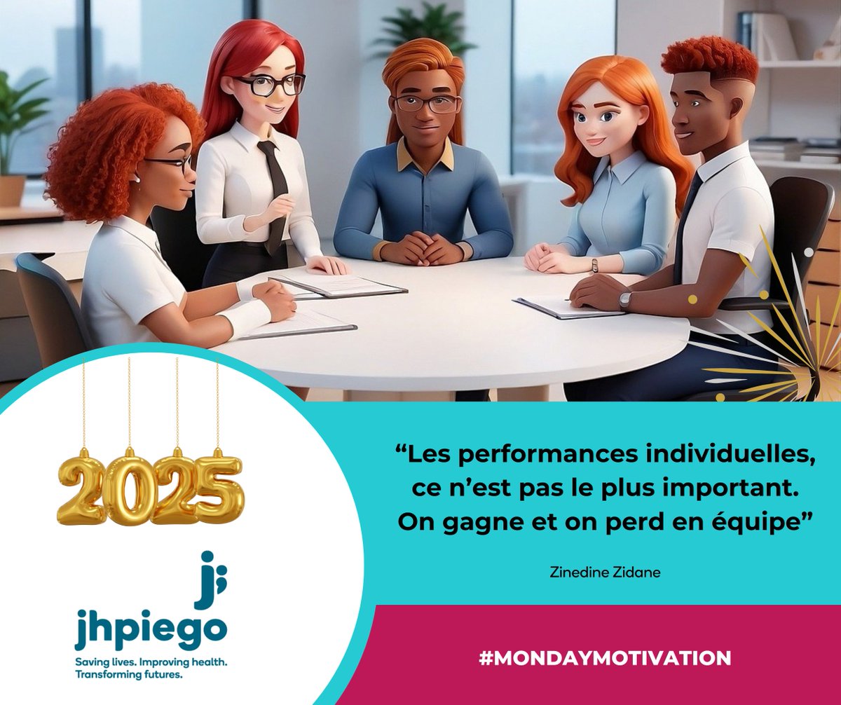 En 2025, choisissons de travailler en équipe pour l'atteinte des objectifs. Bonne semaine à toutes et à tous.
#HNY2025 #PF #Dmpasc #MondayMotivation