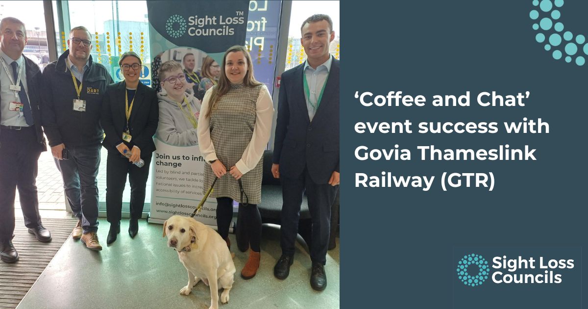 Sight Loss Councils (@slcouncils) on Twitter photo #MakeTransportAccessible 🚉☕ Sight Loss Councils are celebrating the recent success of six 'Coffee and Chat' events held with <a href="/TLRailUK/">Thameslink</a> (GTR)!. #Blind & #PartiallySighted attendees learned about accessible travel, available support and shared their feedback. Learn more: #MakeTransportAccessible 🚉☕ Sight Loss Councils are celebrating the recent success of six 'Coffee and Chat' events held with <a href="/TLRailUK/">Thameslink</a> (GTR)!. #Blind & #PartiallySighted attendees learned about accessible travel, available support and shared their feedback. Learn more: