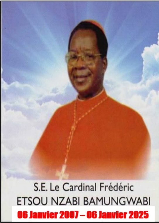 DOUX ET ÉTERNEL REPOS PAPA CARDINAL FRÉDÉRIC ETSOU.
TOUJOURS PRÉSENT DANS NOS PENSÉES ET VIVANT PARMI NOUS !!!