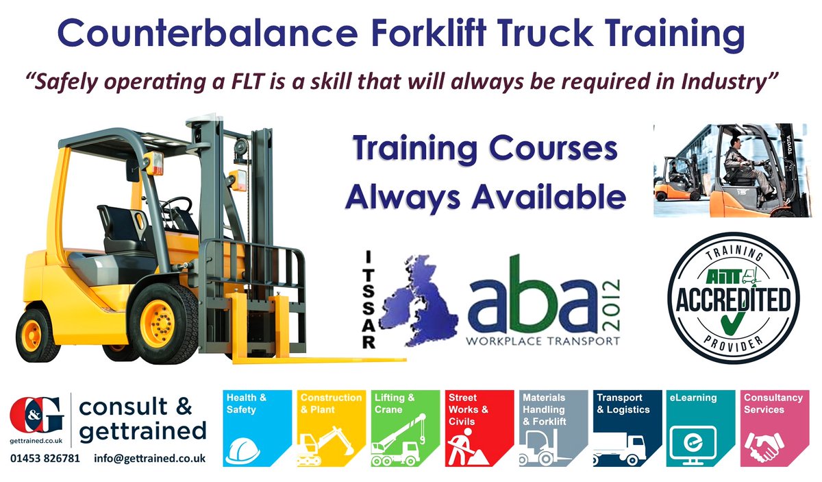 🚨 Attention Lift Truck Operators! 🚨 
Refresh your skills with our Industrial Counterbalance Lift Truck Refresher Course on 10th January in Stonehouse!

⭐Book today and get a 20% DISCOUNT! ⭐

Don’t miss out! 👉 shorturl.at/3nEcI
#GetTrained #ForkLift