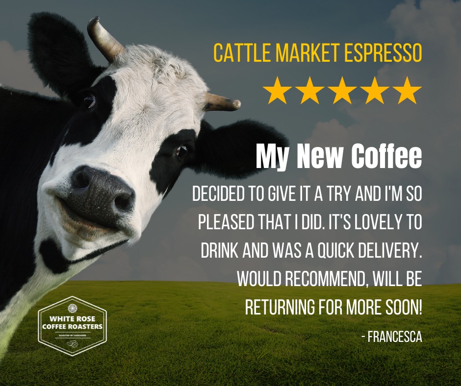 WRRoasters's tweet image. ⭐️⭐️⭐️⭐️⭐️ | A great review for our Cattle Market Espresso Arabica!
👉 TRY IT NOW: bit.ly/cattle-market-…

#calderdale #halifax #coffeetime #coffee #coffeelife #coffeelovers #coffeeholic #coffeeaddict #CoffeeReview
