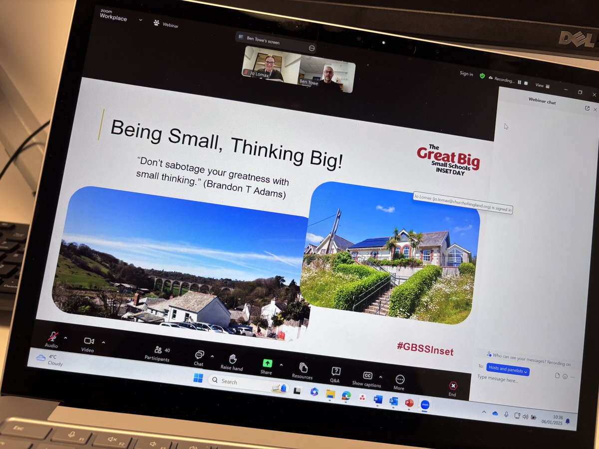 Excellent input from <a href="/BenTowe1/">Ben Towe</a> for #GBSSInset with @CofE_EduLead &amp; <a href="/CharteredColl/">Chartered College of Teaching</a>  - hearing about the magic of small schools and all they have to offer!