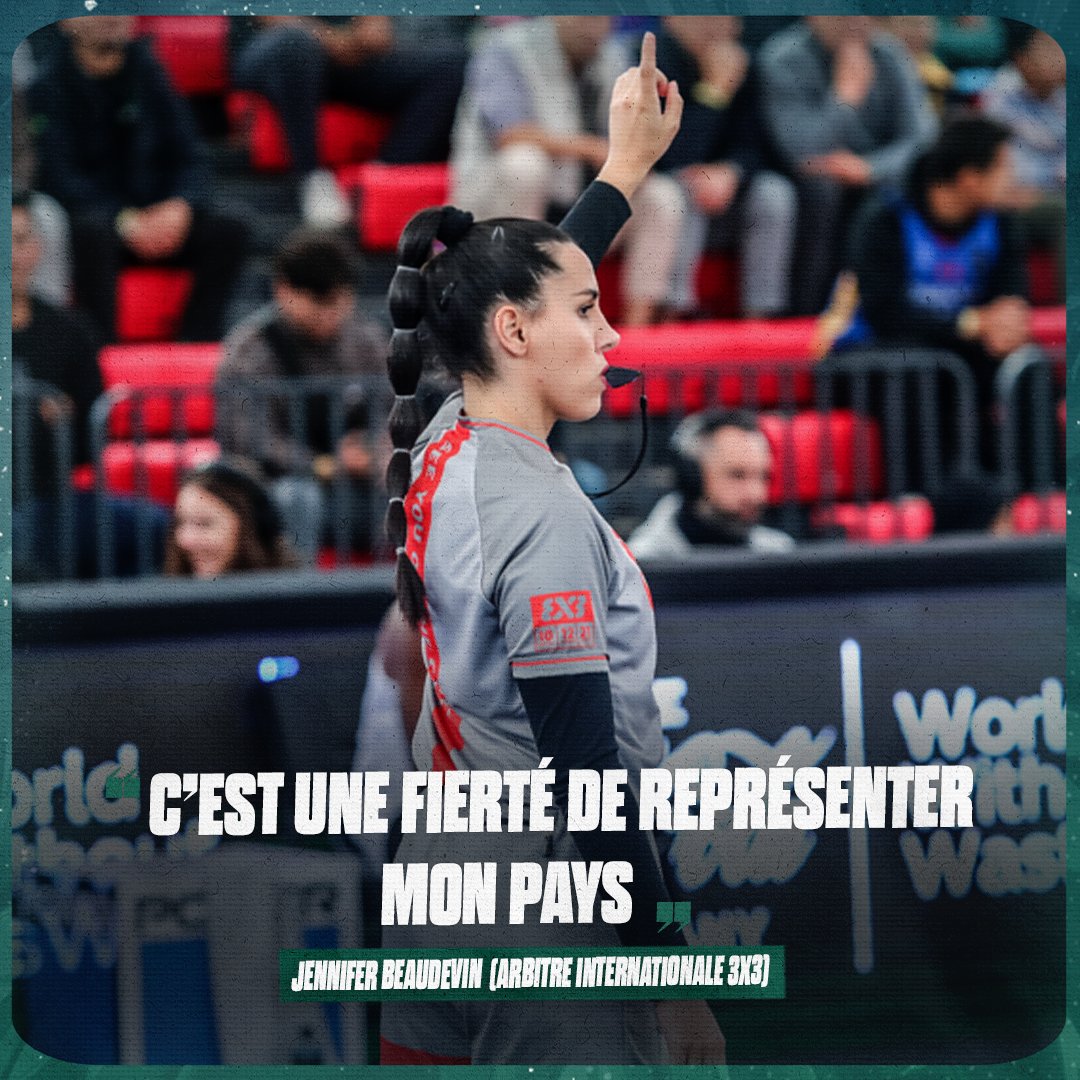 3x3ffbb's tweet photo. 🗣️ « L’arbitrage est une école de vie »

Jennifer Beaudevin a récemment été promue « Licence B » de la part de la FIBA 3x3, le deuxième niveau international en terme d'arbitrage ✅

📖 https://t.co/0kWkQ4v5JJ https://t.co/F02Wbi7Ieu