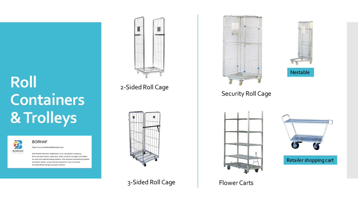 Sarah75089095's tweet image. #Rollcontainer #Trolleys

You can easily get your design #rollcontainers from Borhaf Metal Fabricator, China.

We fabricate in various sizes and designs, suitable for a variety of activities

such as Order picking, warehousing storage, transportation of goods, and laundry