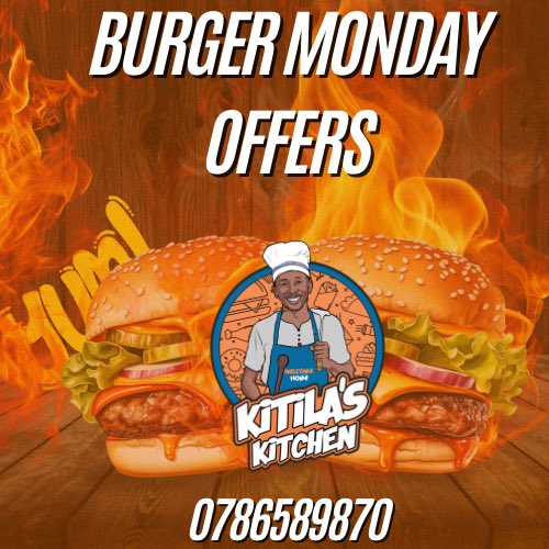 kitilas_kitchen's tweet photo. BURGER OFFER MONDAYS ๐ฏ๐ฏ
Scroll to see ๐๐ฟ๐๐ฟ
#burger #offer #monday #kitilaskitchen #food #kijitonyama https://t.co/XlykTQJQmu