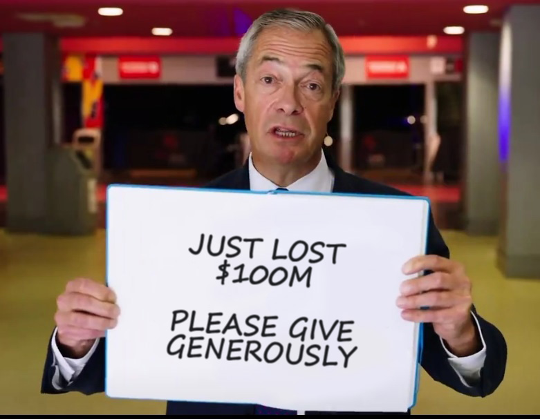 Nigel Farage has launched a new fundraising campaign.