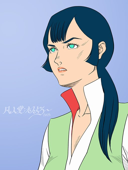 衝動的に描いてしまいました。湖川キャラむずかしいです;😆 