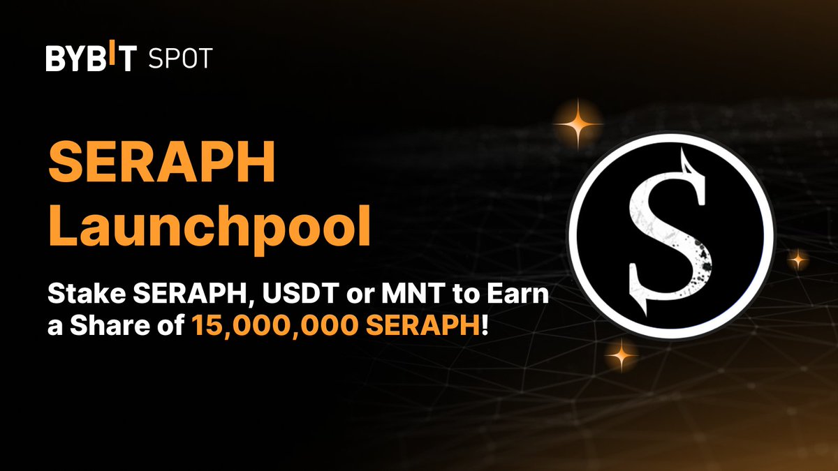 🚀 $SERAPH Deposit now open with <a href="/Seraph_global/">Seraph</a>!

Trading will open on Jan 6, 12PM UTC. Stake #SERAPH, #USDT or #MNT to Earn a Share of 15,000,000 SERAPH.

💰 Deposit Now: i.bybit.com/1XFLabtX
💫 Join Event: i.bybit.com/abj64zN

#TheCryptoArk #BybitTrading