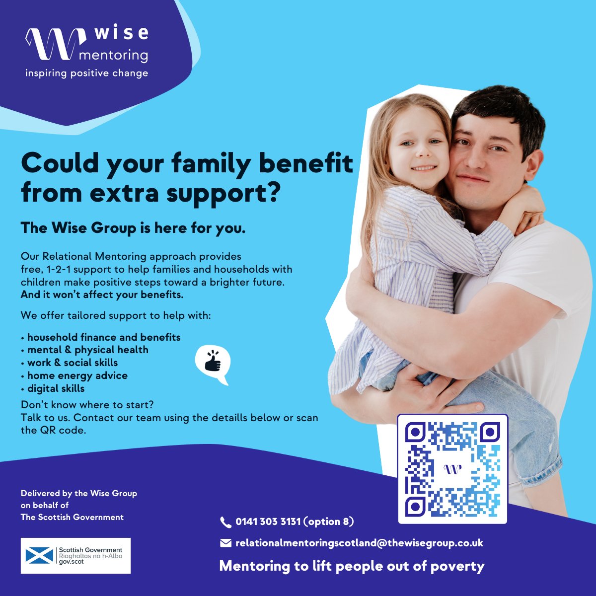 Relational Mentoring Scotland is live, supporting families across the country with tailored help to overcome barriers. From heating homes to keeping kids in school, we’re building brighter futures. Refer  today! 💙 #RelationalMentoring #Families #Scotland #ChangeMakers