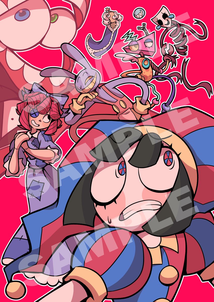 Lumineary_Arts's tweet photo. Preparing for my first time selling at a convention in February! I have no idea how it's gonna go, but I got my fingers crossed it'll be a good experience!!

This tadc print is probably my favorite of the bunch!!🩷

#TheAmazingDigitalCircus #TADC #Gooseworx #GlitchProductions https://t.co/bxUxchUZFe