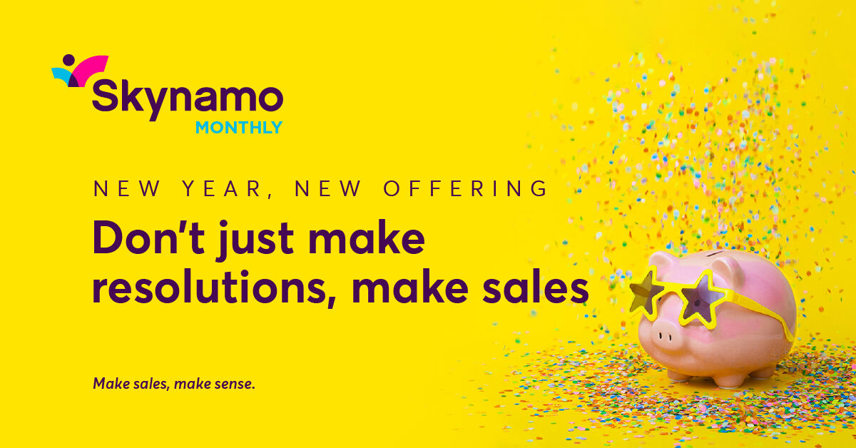 Take on the New Year, one month at a time. Sign up for SKYNAMO MONTHLY, our monthly contract option that gives you the freedom to use Skynamo on a month-on-month basis. Connect to learn more: bit.ly/4a4BRAY ​

#NewYearNewOffering #SkynamoMonthly #MakeSalesMakeSense