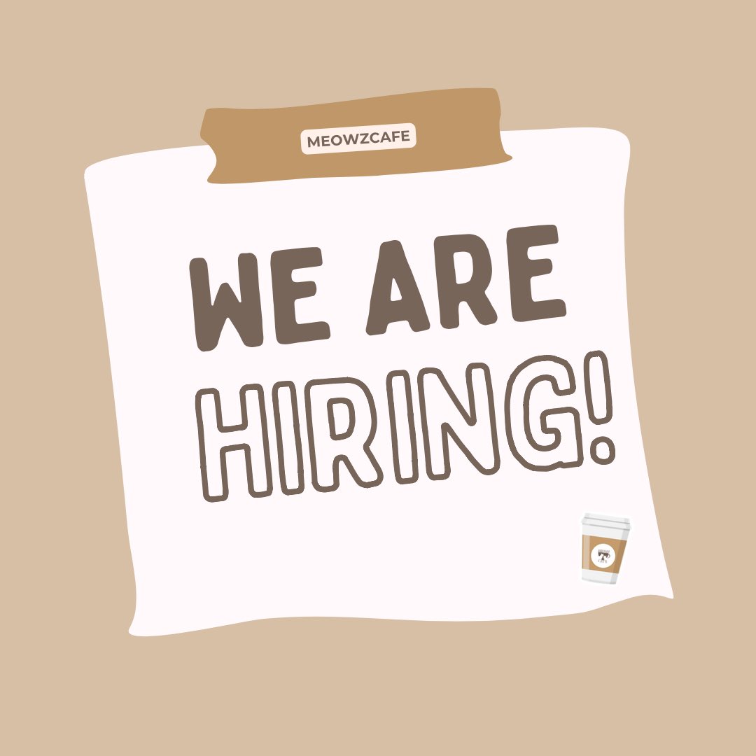 [🐈‍⬛🐈] MEOWZ CAFE STAFF HIRING

Meowz! We’re looking for ENGENEs who love Jay and Jungwon 🤎 to join our team! 

Open Positions:
📱 SNS Admin
📊 Voting Team
🎨 Graphics Designer
🎉 Events/Projects Team

All roles are VOLUNTARY.

DM us to apply!

#MEOWZ_CAFE #JAY #JUNGWON