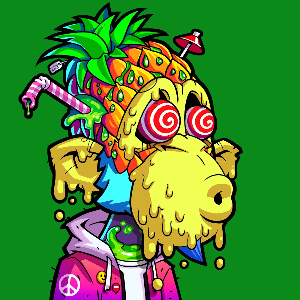 decarbmonkey's tweet image. I have found a Pineapple trippy I like. Thanks @BigVee__ for the sweet tradsies!