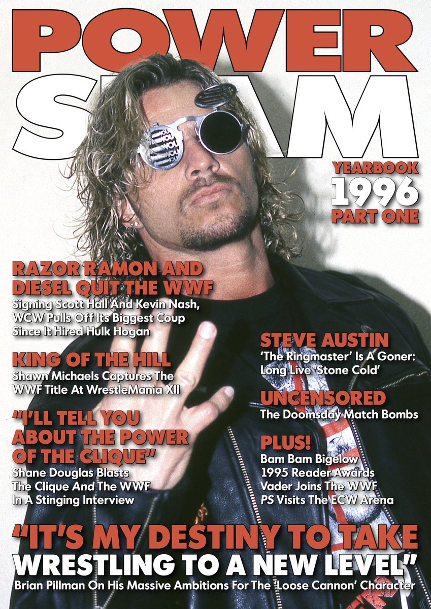The Power Slam Yearbook 1996 Part One is available for pre-order: insidetheropesmagazine.com/products/power…

Featuring complete Issues 19-24 of PS, published between January and June 1996, this compilation includes ground-breaking interviews with Shane Douglas and Brian Pillman and so much more.