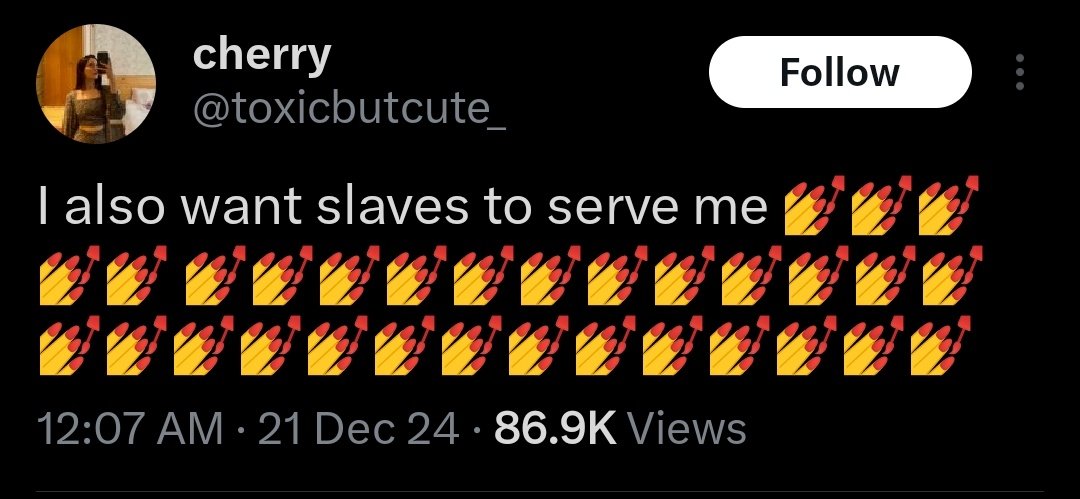 I don't think she( because any one can create x account with women pic) is a muslim.