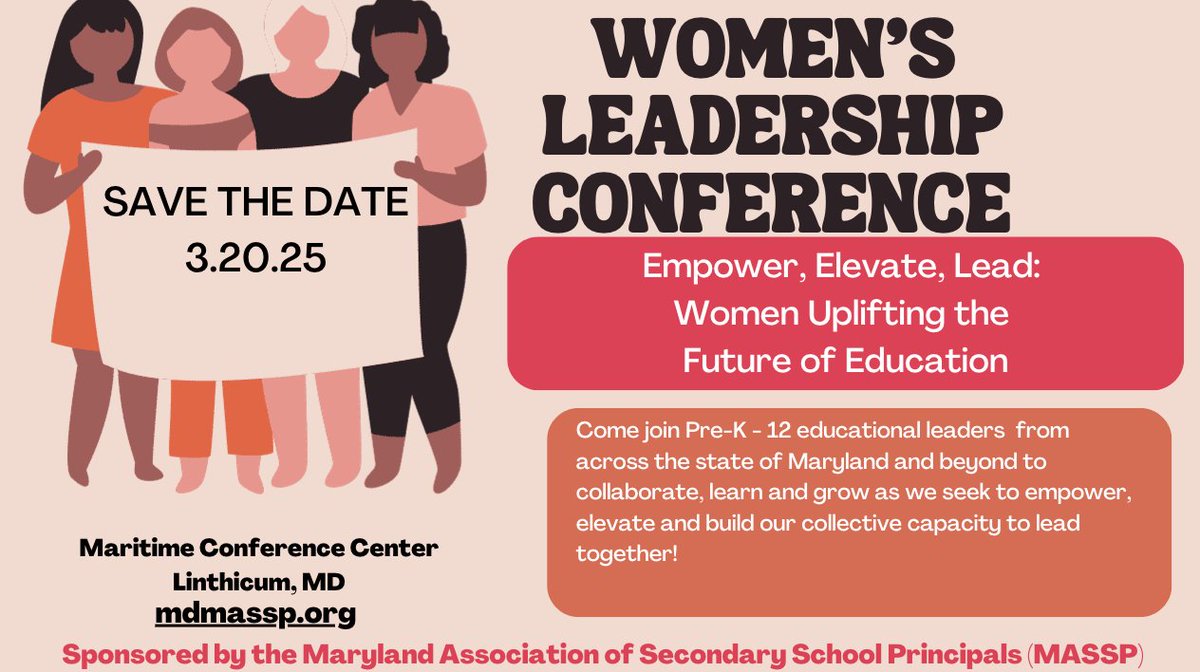 A snow day is the perfect time to register for the Women's Leadership Conference on March 20! Dr. Carey Wright, state superintendent is our keynote! $95 for breakfast, lunch, keynote and concurrent sessions! Use the link: sites.google.com/view/womenslea…
<a href="/NASSP/">National Assoc. of Secondary School Principals</a>