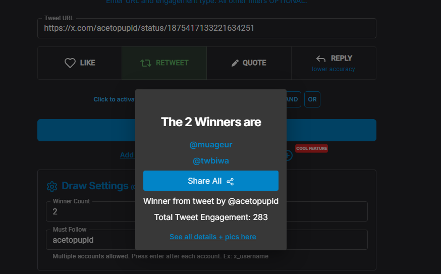 acetopupid's tweet photo. Sorry gess mimin telat kelupaan 

Winner 1
@muageur 
Winner 2
@twbiwa 
Bisaa sungg dm admin yaa untuk claimnya max konfirmasi 2 hari atau di reroll yak https://t.co/MdRdUMDrm9