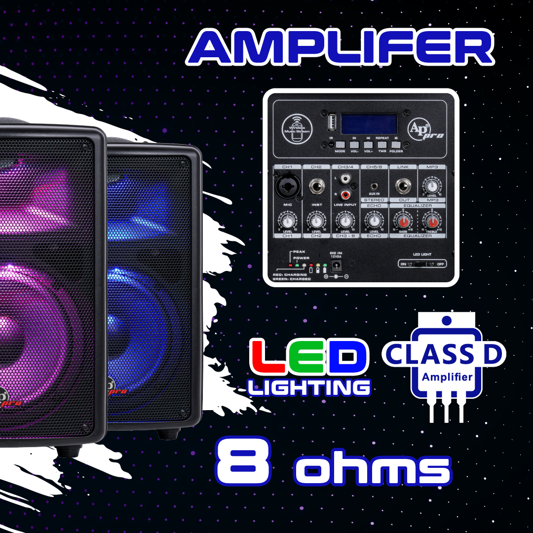 audiopipe's tweet photo. Turn Up the Volume with the DJAP-B895BT! 🎧🔊

🎶 200 Watts Max Power
🔋 Rechargeable Battery Included
🌈 Vibrant LED Lighting
🎵 Wireless Music Streaming

Perfect for parties, events, or on-the-go music lovers! 🎉
#Audiopipe #PortableSpeaker #WirelessSound #LEDParty https://t.co/ZGoLmV7BmP